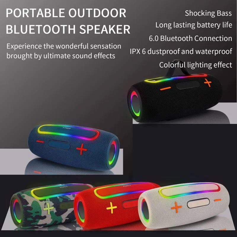 PRO9 20W Portable Wireless Bluetooth Speaker BT 5.0 Boombox Mini Loudspeaker for Home Party Outdoor Waterproof Music Player
PRO9 20W Portable Wireless Bluetooth Speaker BT 5.0 Boombox Mini Loudspeaker for Home Party Outdoor Waterproof Music Player