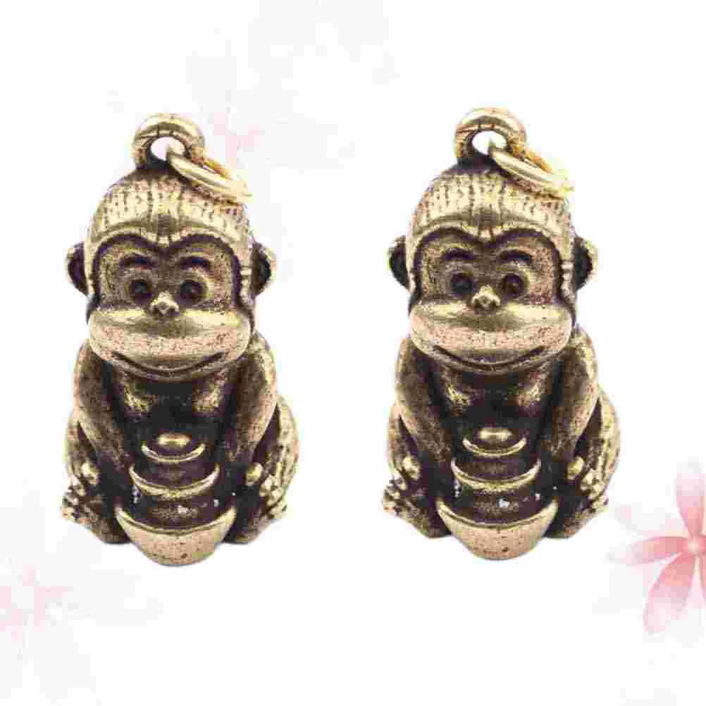 2 Pcs Keychains Ornaments for Crafts Pendant Zodiac Monkey Shaped Decor Household
2 Pcs Keychains Ornaments for Crafts Pendant Zodiac Monkey Shaped Decor Household