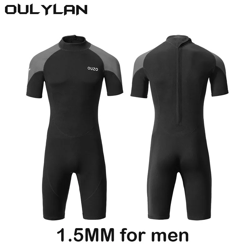 Oulylan 1.5mm Wetsuit For Men Women Neoprene Wetsuit Surf Short Sleeve Kitesurf Roupa De Mergulho One-Piece Scuba Diving Suit
Oulylan 1.5mm Wetsuit For Men Women Neoprene Wetsuit Surf Short Sleeve Kitesurf Roupa De Mergulho One-Piece Scuba Diving Suit