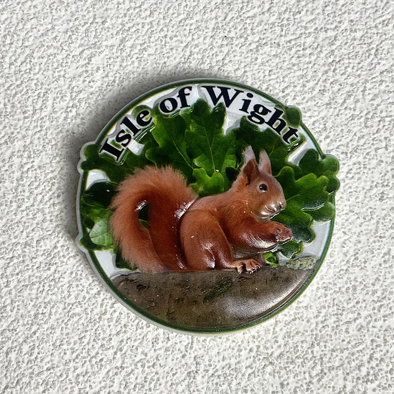 3D Resin Isle of Wight Squirrel Refrigerator Magnet - Strong Magnet Back - Unique UK Souvenir Handmade Product
3D Resin Isle of Wight Squirrel Refrigerator Magnet - Strong Magnet Back - Unique UK Souvenir Handmade Product