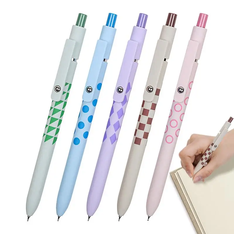 Gel Ink Pens 5 Pieces Black Gel Pens Fine Point 0.5mm Smooth Stationery Ergonomic Grip Supplies For Drawing Scrapbooking
Gel Ink Pens 5 Pieces Black Gel Pens Fine Point 0.5mm Smooth Stationery Ergonomic Grip Supplies For Drawing Scrapbooking