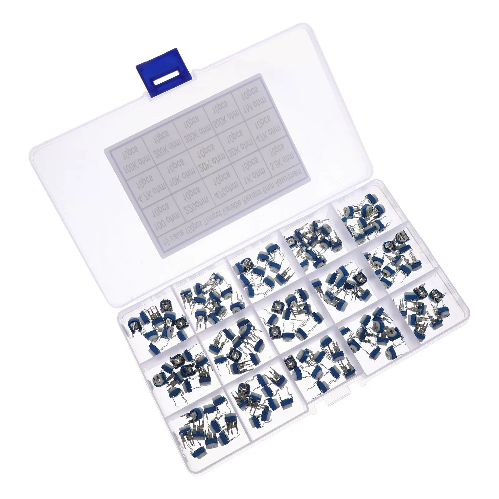 150 pcs Adjustable Resistor Carbon Film Potentiometer Durable Trim Through Hole Electronic Accessory Component
150 pcs Adjustable Resistor Carbon Film Potentiometer Durable Trim Through Hole Electronic Accessory Component