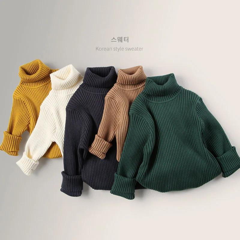 Autumn Winter Baby Boys Girls Turtleneck Sweaters Kids Pullover Top Solid Color Knitted Bottoming Sweaters Children Clothing New
Autumn Winter Baby Boys Girls Turtleneck Sweaters Kids Pullover Top Solid Color Knitted Bottoming Sweaters Children Clothing New