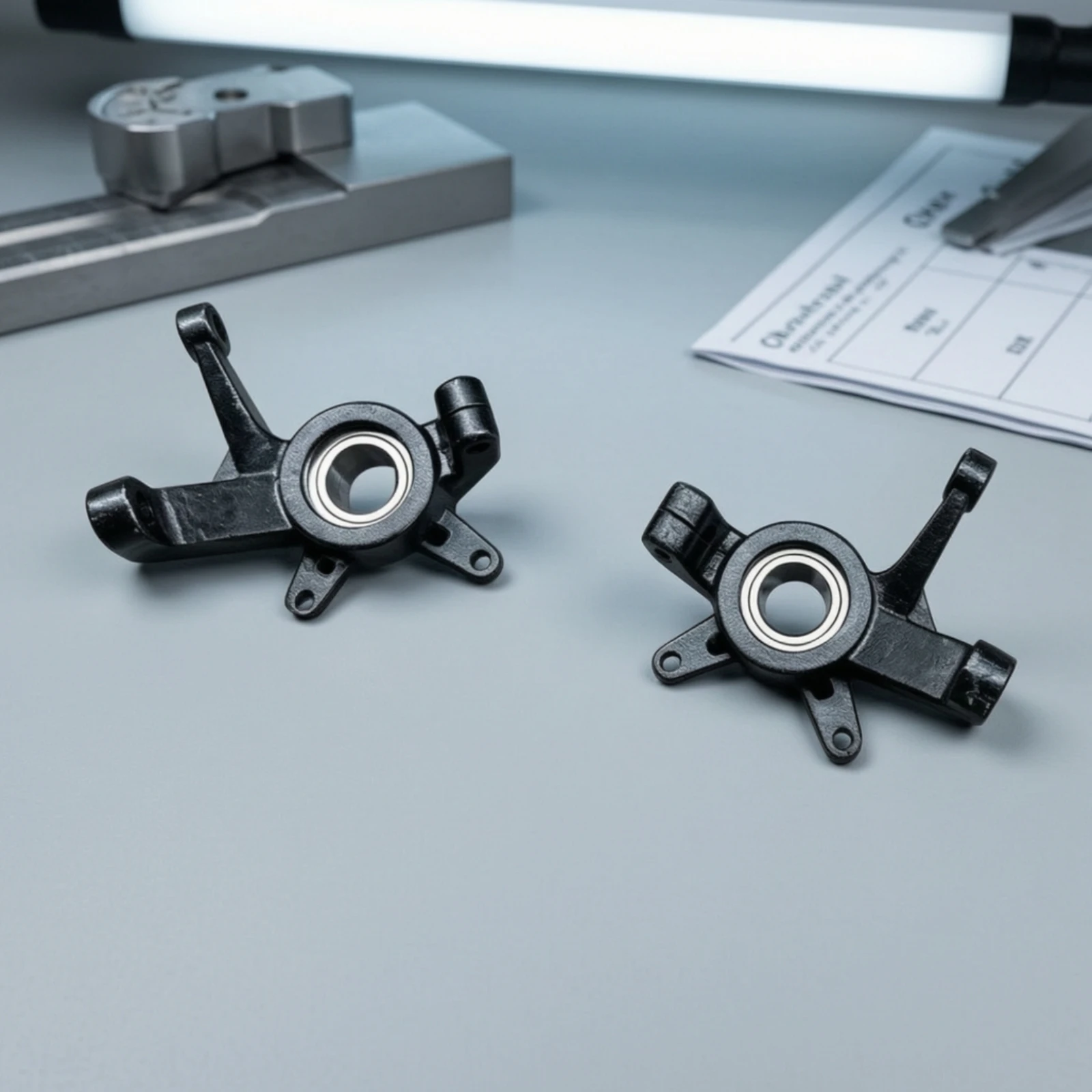 Steering Knuckle with Bearing Machined Front Steering Spindle Auto Part Bolt-on Hardware No Modifications Required for Mechanics
Steering Knuckle with Bearing Machined Front Steering Spindle Auto Part Bolt-on Hardware No Modifications Required for Mechanics