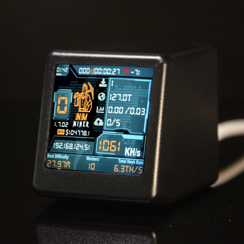 Настольный майнер Solo BTC ESP32 с часами, 1060KH/s, бесшумный, с низким энергопотреблением, SHA256, для майнинга биткоинов, подарок, для Smart TV и дома
Настольный майнер Solo BTC ESP32 с часами, 1060KH/s, бесшумный, с низким энергопотреблением, SHA256, для майнинга биткоинов, подарок, для Smart TV и дома