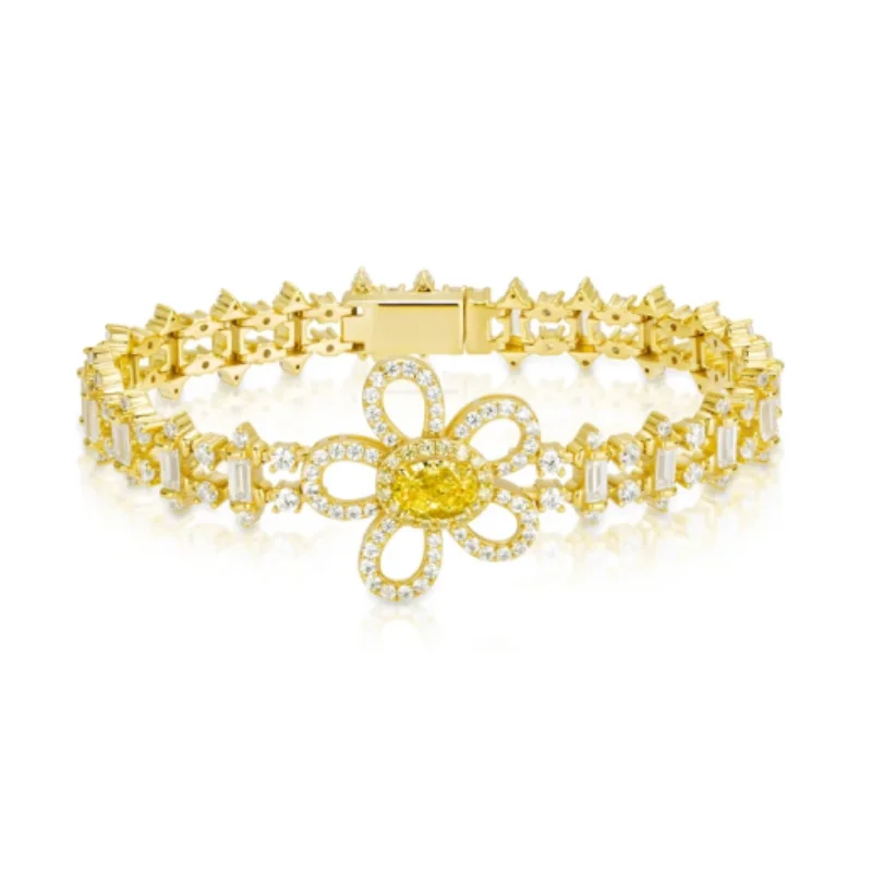 BELLUX браслет из серебра 925 пробы с синтетическим цирконом, золотой, белый, с полным бриллиантом, желтый, с пятью лепестками цветов, модный повседневный ювелирный браслет
BELLUX браслет из серебра 925 пробы с синтетическим цирконом, золотой, белый, с полным бриллиантом, желтый, с пятью лепестками цветов, модный повседневный ювелирный браслет