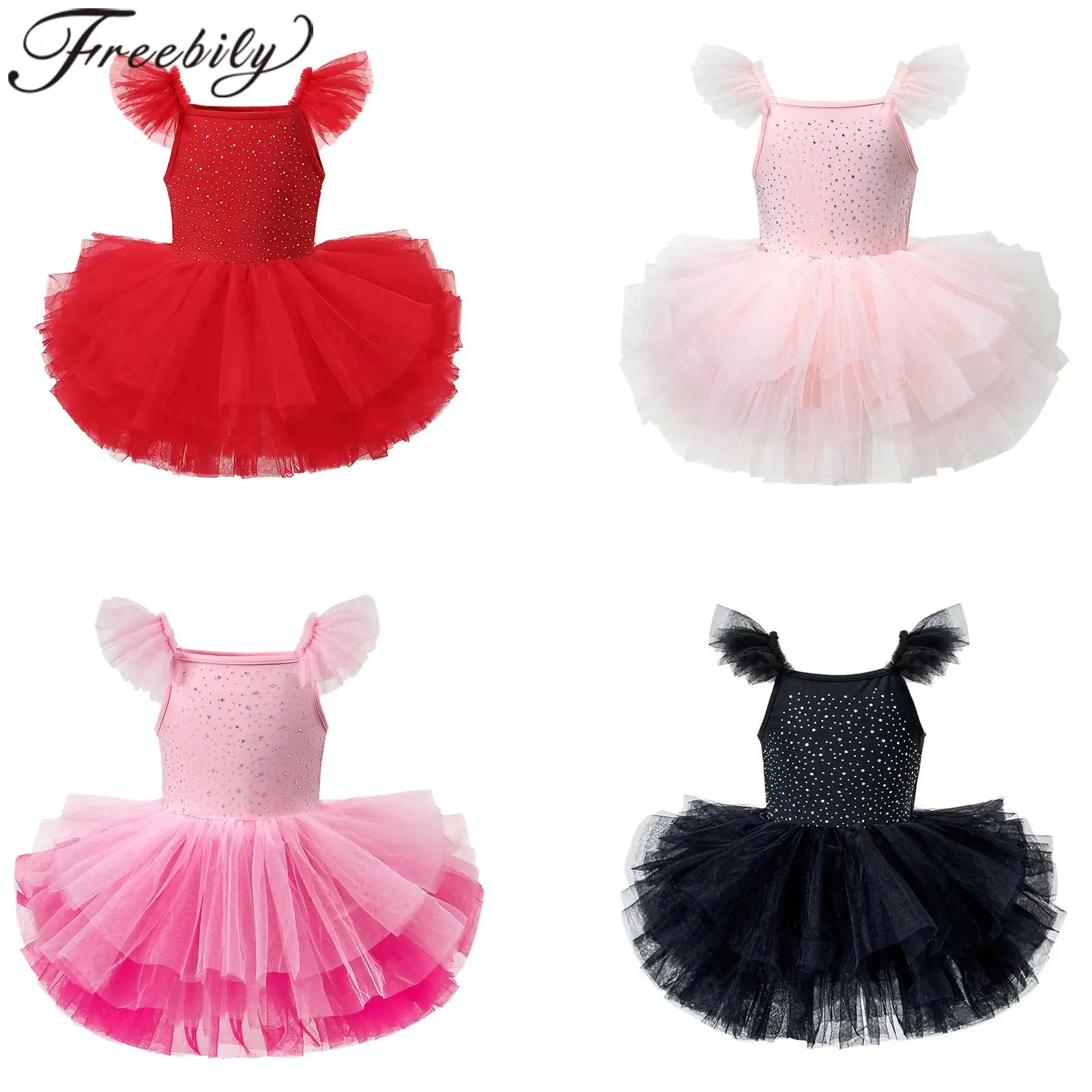 Kids Shiny Rhinestones Tulle Ballerina Dance Dress Princess Classic Skirted Leotard Ballet Tutu Girls Stage Performance Costume
Kids Shiny Rhinestones Tulle Ballerina Dance Dress Princess Classic Skirted Leotard Ballet Tutu Girls Stage Performance Costume