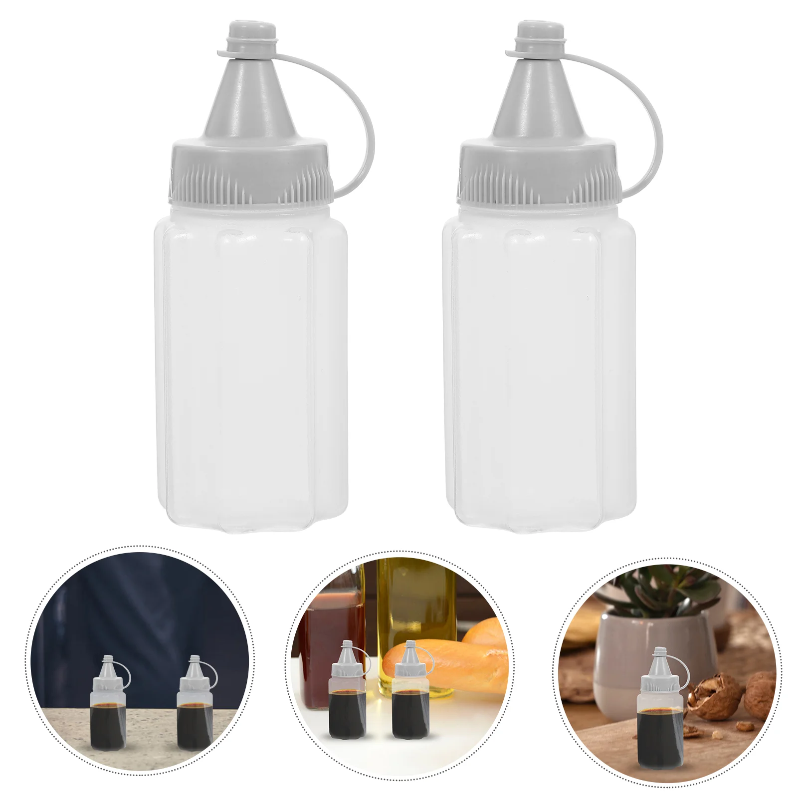 4 PCS Soy Vinegar Oil Squeeze Bottle Syrups Honey Jar Squirt Refillable Bottles Ketchup Travel
4 PCS Soy Vinegar Oil Squeeze Bottle Syrups Honey Jar Squirt Refillable Bottles Ketchup Travel