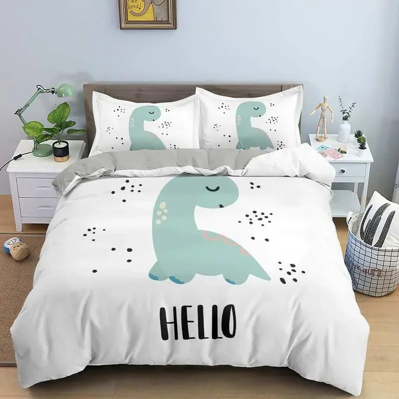 Cartoon Dinosaur Duvet Cover King Queen Size Jurassic World Theme Bedding Set Kids Ancient Animals 2/3pcs Polyester Quilt Cover
Cartoon Dinosaur Duvet Cover King Queen Size Jurassic World Theme Bedding Set Kids Ancient Animals 2/3pcs Polyester Quilt Cover