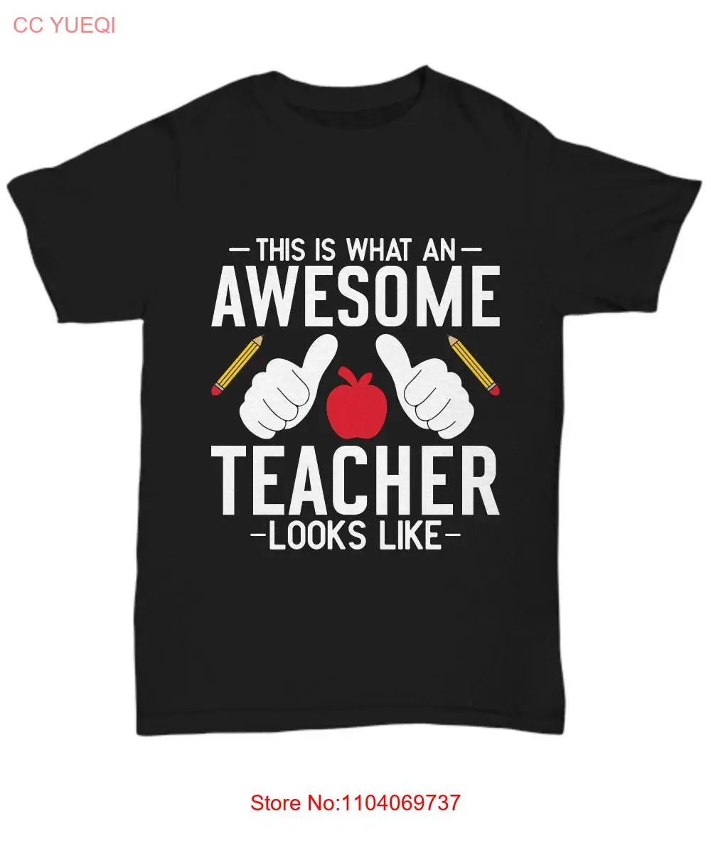 Awesome teacher shirt long or short sleeves
Awesome teacher shirt long or short sleeves