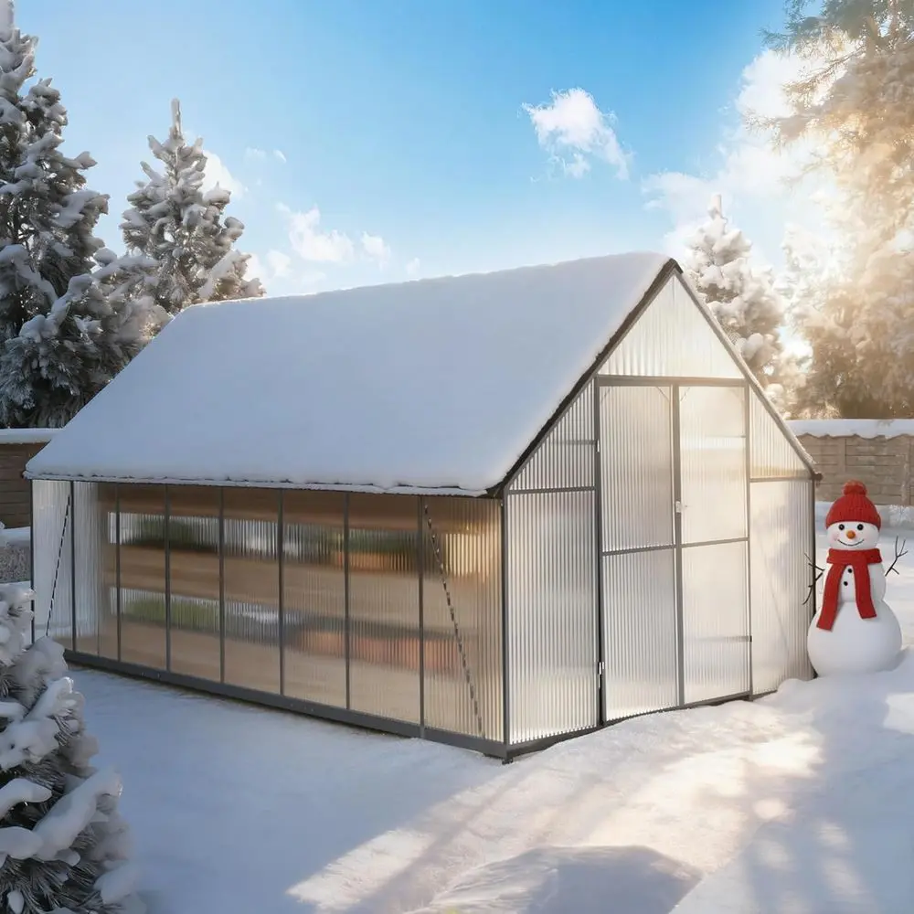 Durable 8x16 Walk-In Greenhouse with Roof Vent for Year-Round Gardening
Durable 8x16 Walk-In Greenhouse with Roof Vent for Year-Round Gardening