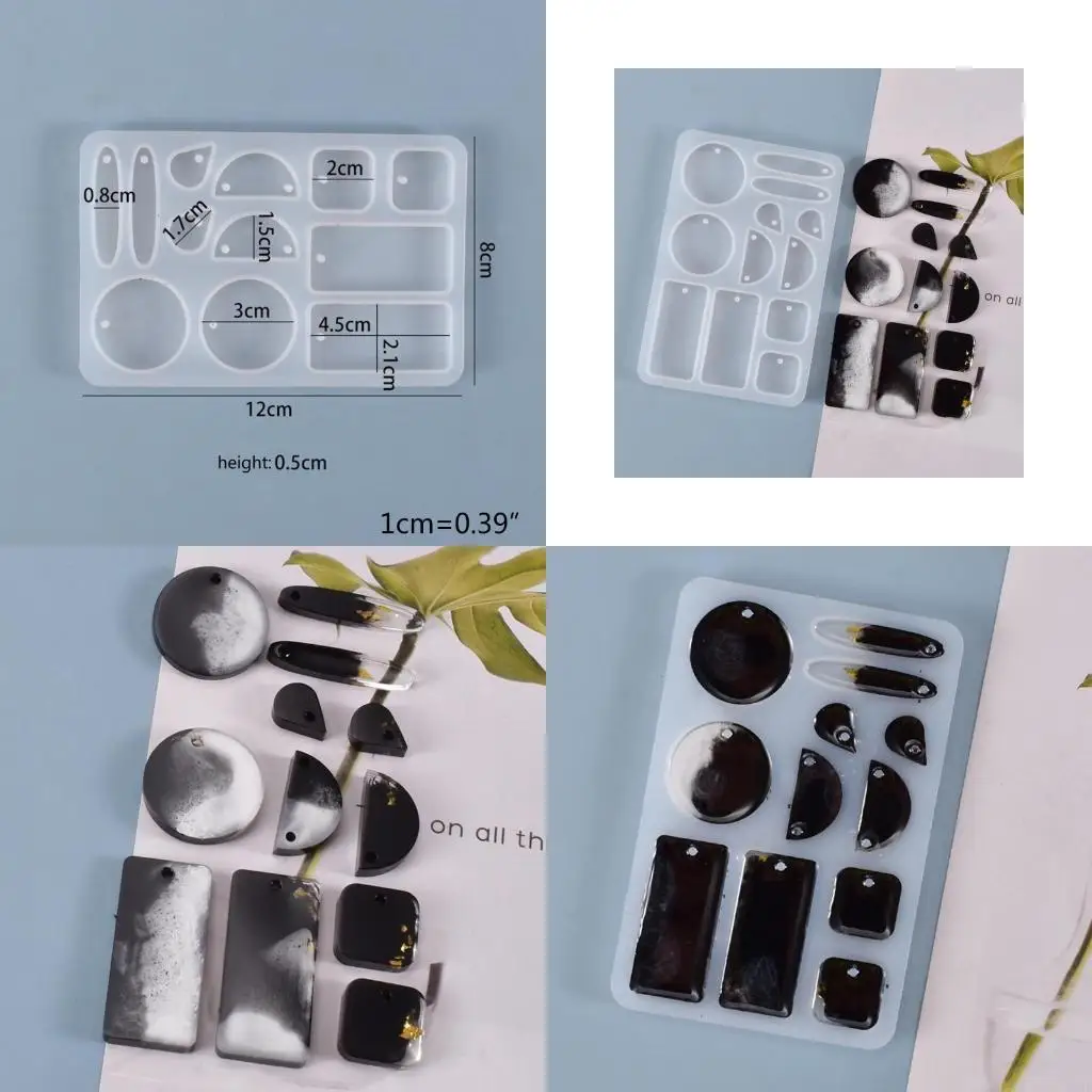 91AF Crystal Epoxy Resin Mold Multi-style Earrings Eardrop Danglers Silicone Mould
91AF Crystal Epoxy Resin Mold Multi-style Earrings Eardrop Danglers Silicone Mould