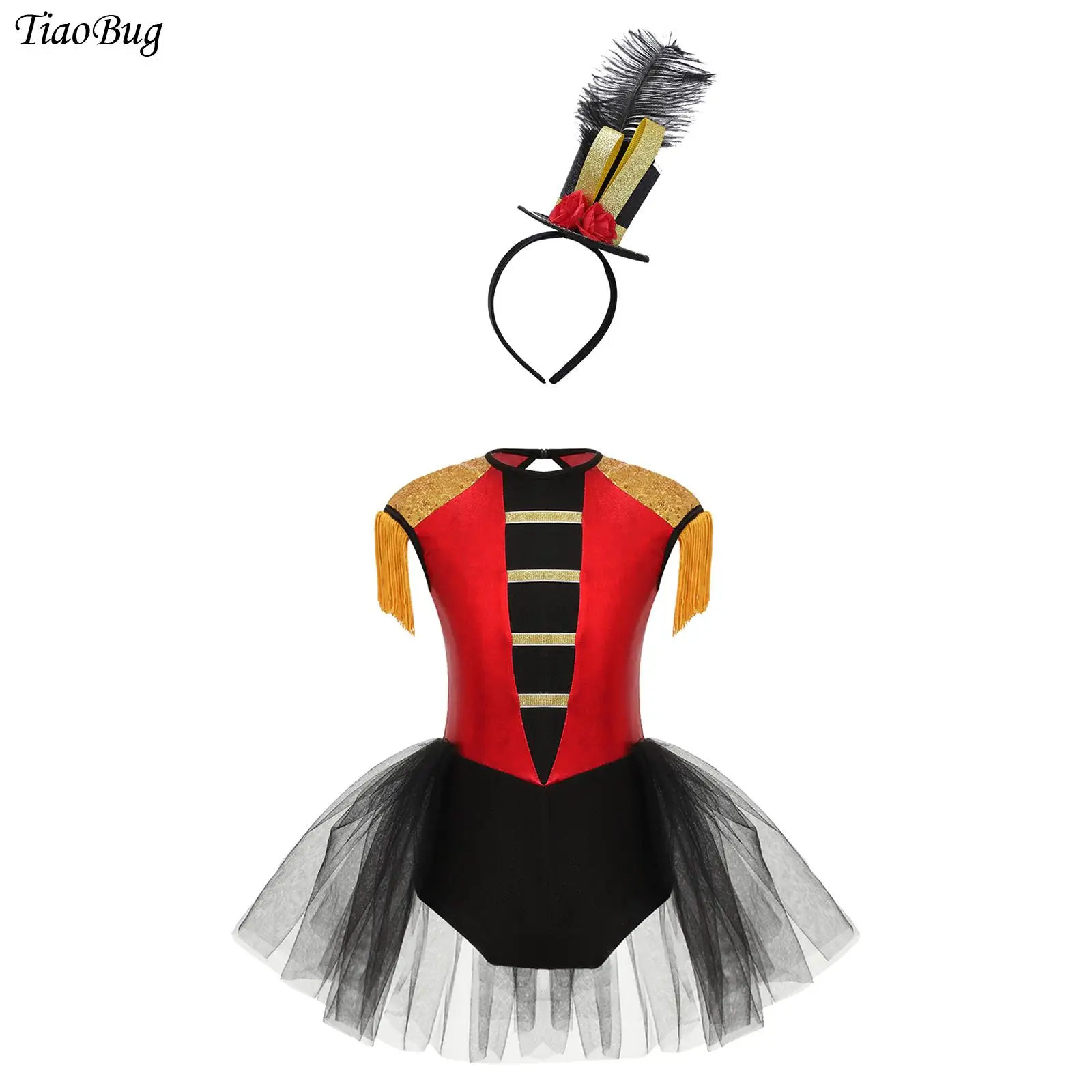 Girls Circus Ringmaster Cosplay Costume Sleeveless Sequin Tassels Leotard Tutu Dress Jumpsuit Unitard Halloween Lion Tamer Dress
Girls Circus Ringmaster Cosplay Costume Sleeveless Sequin Tassels Leotard Tutu Dress Jumpsuit Unitard Halloween Lion Tamer Dress