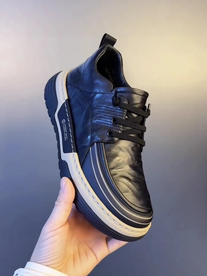 Men's Casual Boots Thick Bottom Waterproof Shoes Business Formal Leather Sneakers Comfortable Breathable Upper
Men's Casual Boots Thick Bottom Waterproof Shoes Business Formal Leather Sneakers Comfortable Breathable Upper