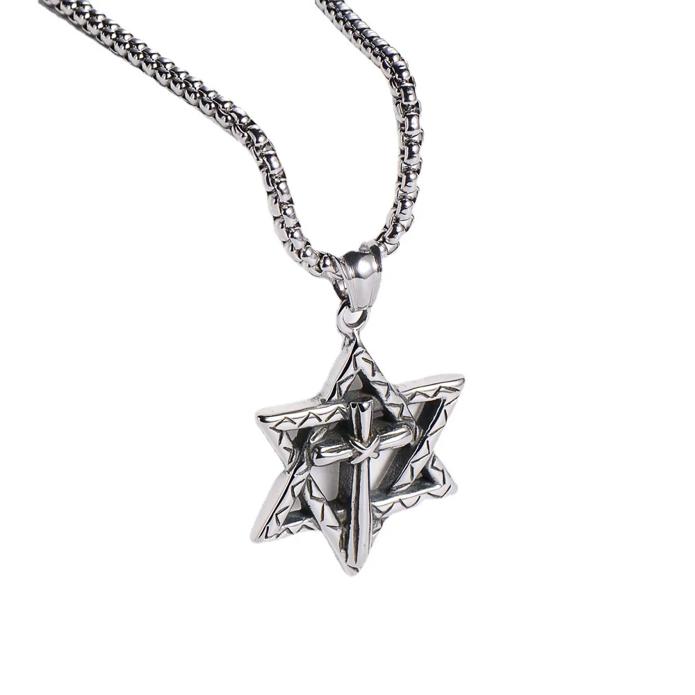 David Star Pendant Necklace Cross Jewelry Women/Men Israel Jewish Magen Gift
David Star Pendant Necklace Cross Jewelry Women/Men Israel Jewish Magen Gift