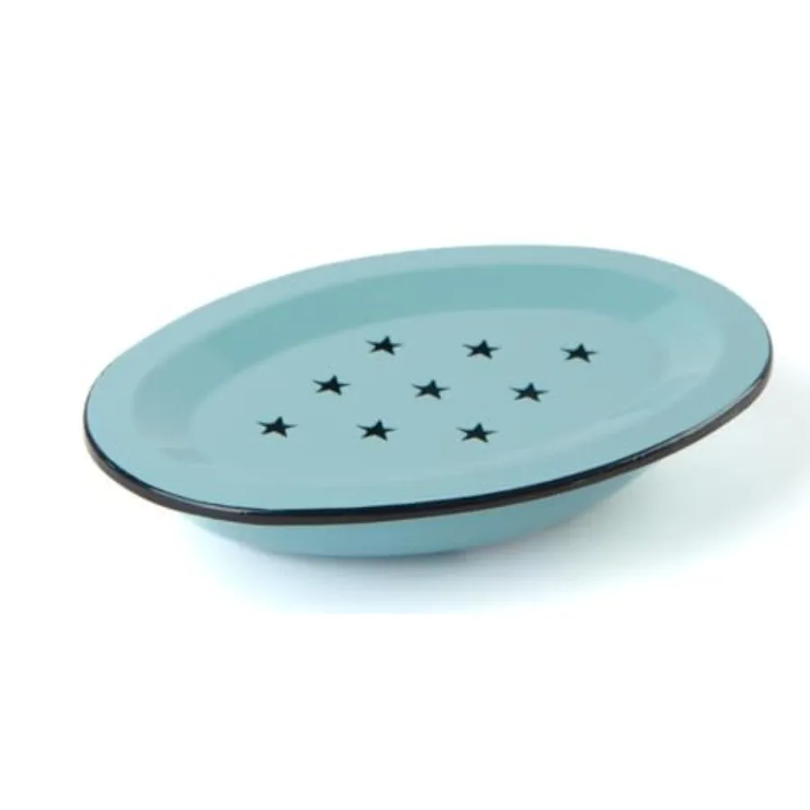 Enamel Soap Dish, Star Drip Tray- Oval 5.5 x 4 inch - Vintage Farmhouse Style
Enamel Soap Dish, Star Drip Tray- Oval 5.5 x 4 inch - Vintage Farmhouse Style