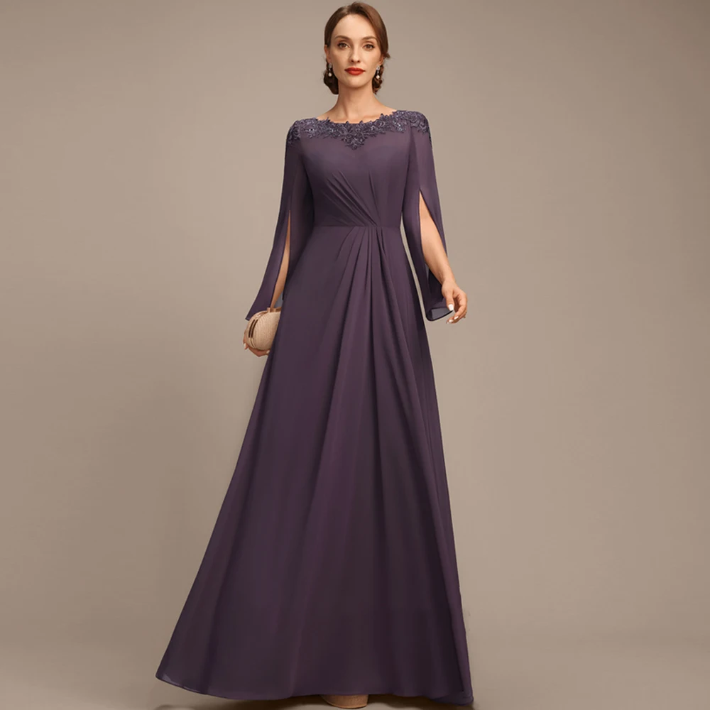 Purple Mother of the Bride Dresses Exquisite A Line Wedding Guest Gowns Chiffon Elegant Dress Women Wedding Party Summer New
Purple Mother of the Bride Dresses Exquisite A Line Wedding Guest Gowns Chiffon Elegant Dress Women Wedding Party Summer New