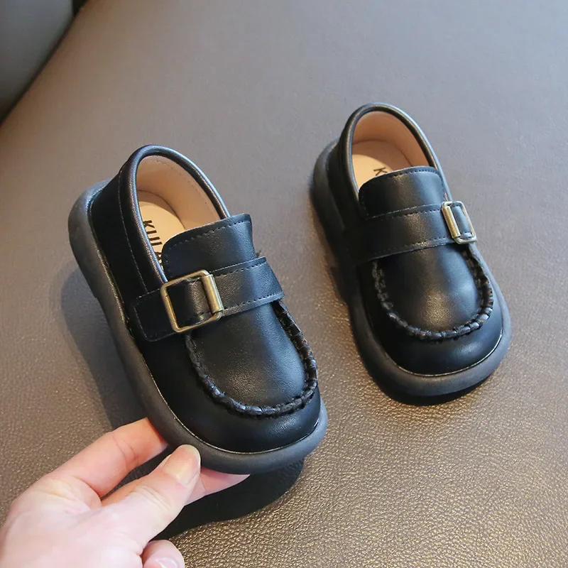 Kids Black Party Shoes Casual for Boys Toddlers Little Children Flat Loafers Slip-on Spring Brand New Round Toe Classic Buckle
Kids Black Party Shoes Casual for Boys Toddlers Little Children Flat Loafers Slip-on Spring Brand New Round Toe Classic Buckle