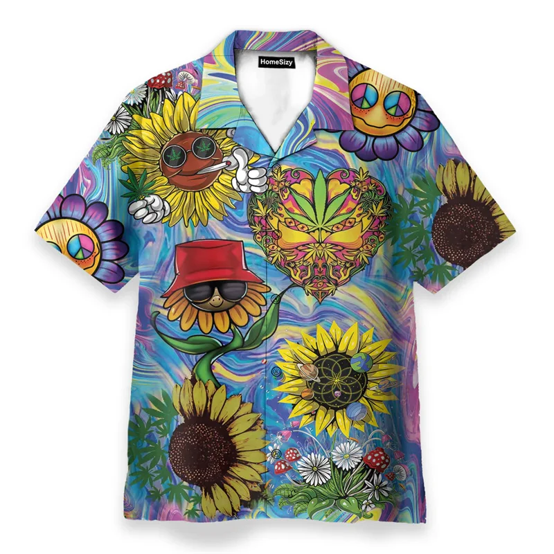 Colorful 3D Print Hippie Style Men Shirts Personality Psychedelic Mushroom Graphic Short Sleeve Blouse Summer Breathable Trend
Colorful 3D Print Hippie Style Men Shirts Personality Psychedelic Mushroom Graphic Short Sleeve Blouse Summer Breathable Trend