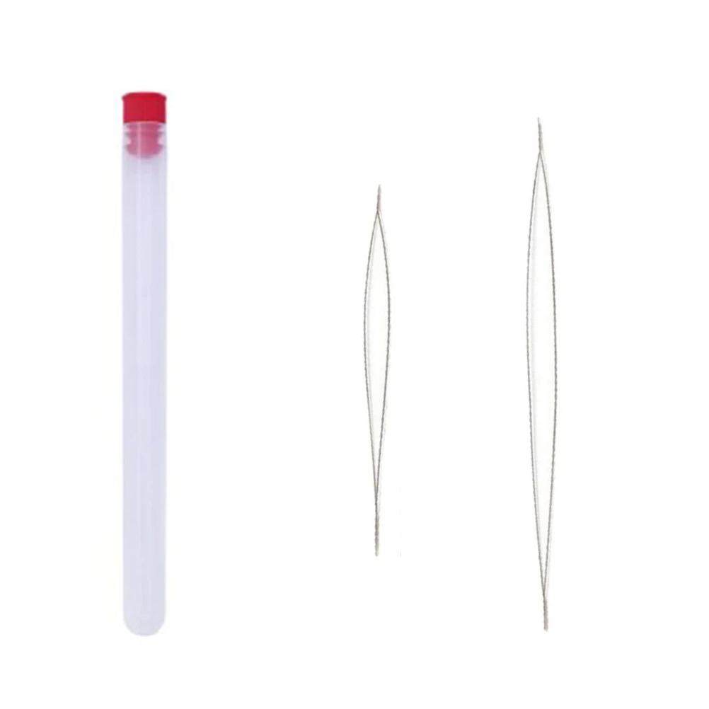 10 Pcs Beading Needles Ultra Thin Durable Reusable Perfect for DIY Craft Sewing Jewelry Big Eye Needle Threader Pin Cushion
10 Pcs Beading Needles Ultra Thin Durable Reusable Perfect for DIY Craft Sewing Jewelry Big Eye Needle Threader Pin Cushion
