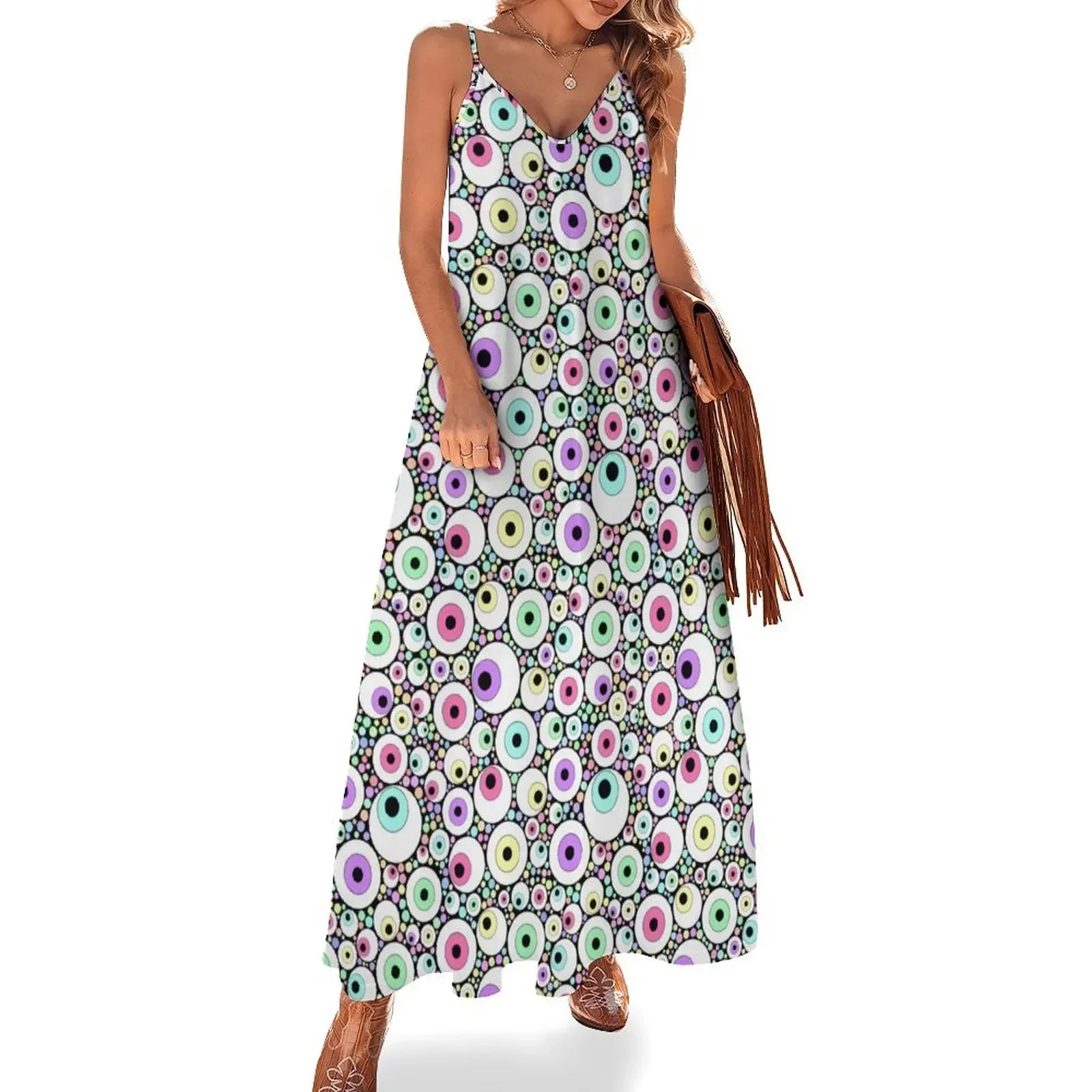 Candy Pastel Eyeball Pattern Sleeveless Dress Woman fashion loose women's dress sexy dress women elegant luxury
Candy Pastel Eyeball Pattern Sleeveless Dress Woman fashion loose women's dress sexy dress women elegant luxury