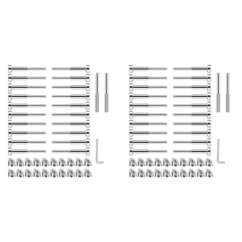 ABGH-Invisible Cable Railing Kits, T316 Stainless Steel 40Pack Terminal And 40Pack Beveled Angle Washers For Cable Railing
ABGH-Invisible Cable Railing Kits, T316 Stainless Steel 40Pack Terminal And 40Pack Beveled Angle Washers For Cable Railing