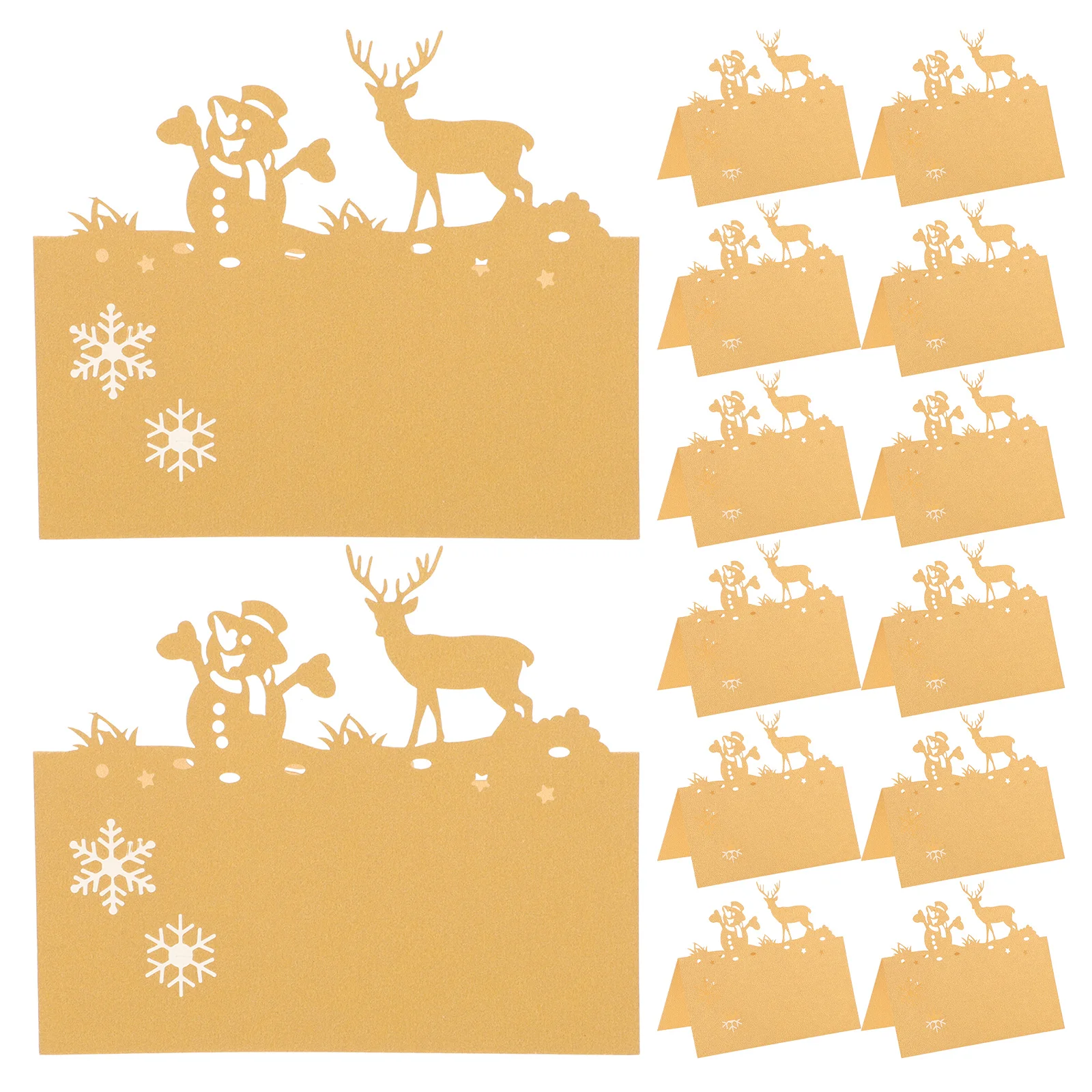 50Pcs Holiday Place Cards Reindeer Snowman Pattern Elegant Table Name Tags for Christmas Dinner Seating Setup Table Name Cards
50Pcs Holiday Place Cards Reindeer Snowman Pattern Elegant Table Name Tags for Christmas Dinner Seating Setup Table Name Cards