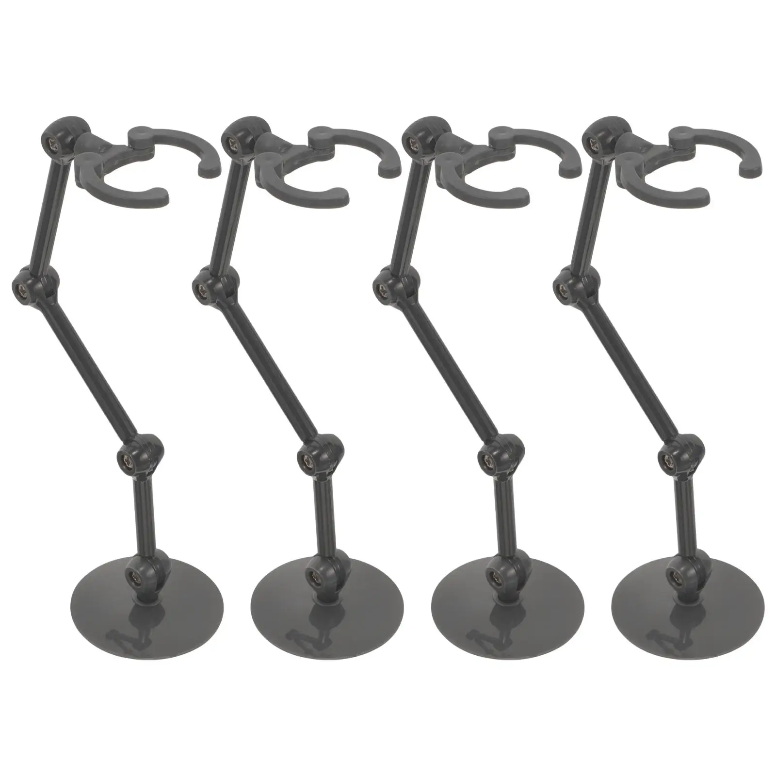 4 Pcs Action Figure Stand Doll Model Display Accessories Holder Adjustable Black Plastic
4 Pcs Action Figure Stand Doll Model Display Accessories Holder Adjustable Black Plastic