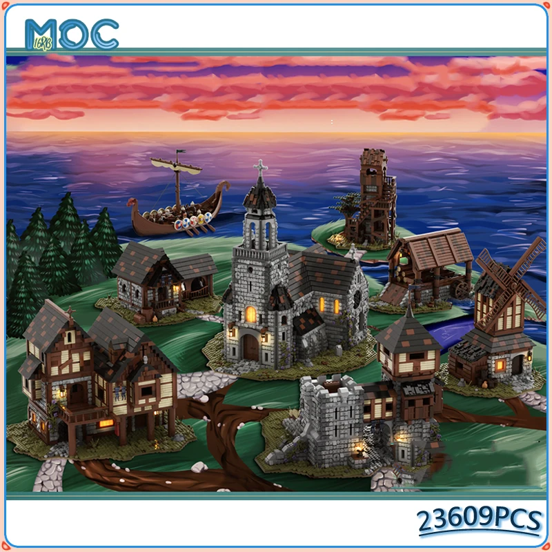 MOC Building Blocks Ultimate Medieval Village Bundle Castle DIY Assemble Bricks Model Set City Large Scale Tower Toys Xmas Gifts
MOC Building Blocks Ultimate Medieval Village Bundle Castle DIY Assemble Bricks Model Set City Large Scale Tower Toys Xmas Gifts