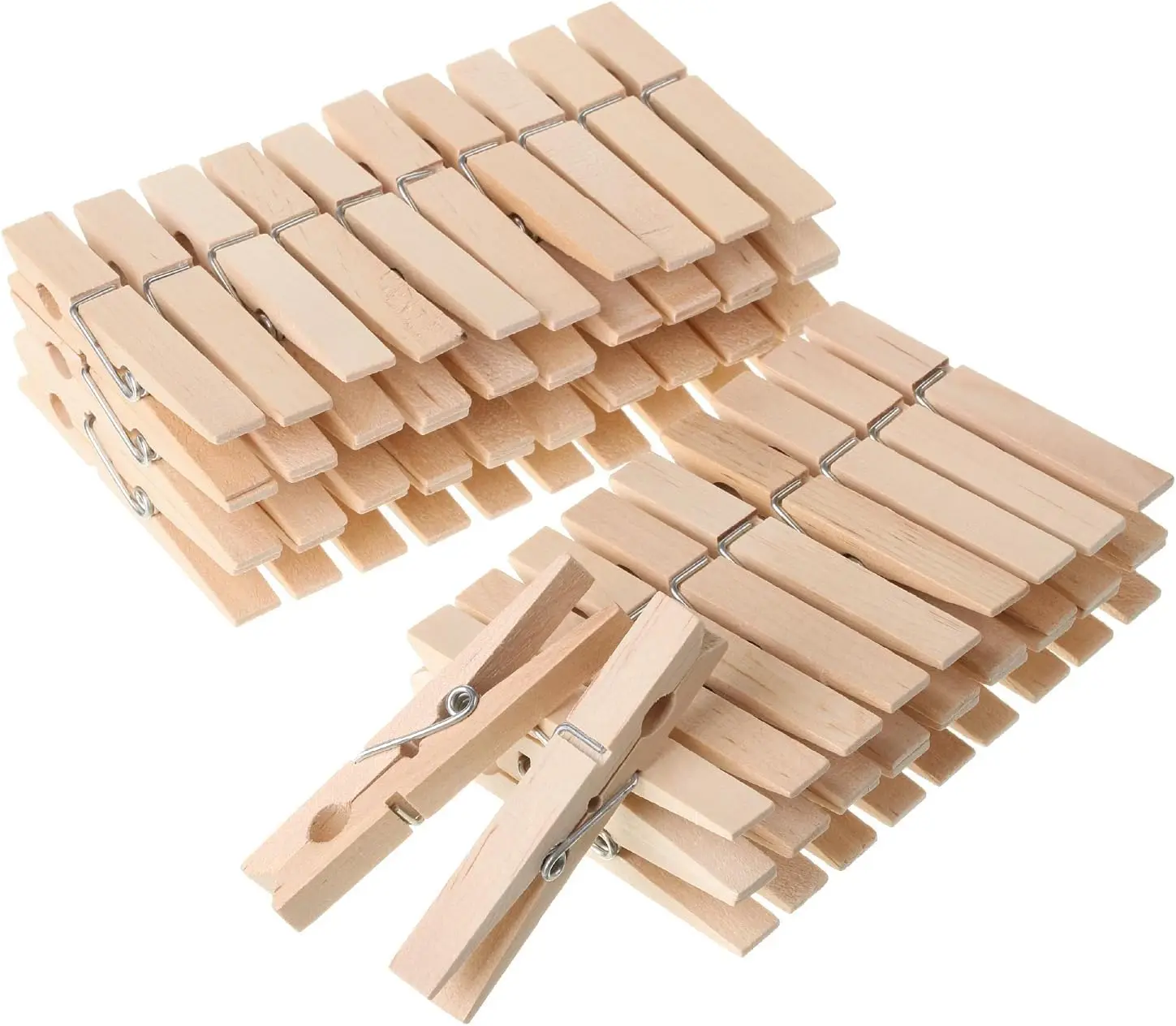 Large Wooden Clothes Pins 2.9 Inch 50 Pack, Natural Wood Clips for Crafts, Hanging Photos, Chip Bags, Rust Resistant Spring
Large Wooden Clothes Pins 2.9 Inch 50 Pack, Natural Wood Clips for Crafts, Hanging Photos, Chip Bags, Rust Resistant Spring