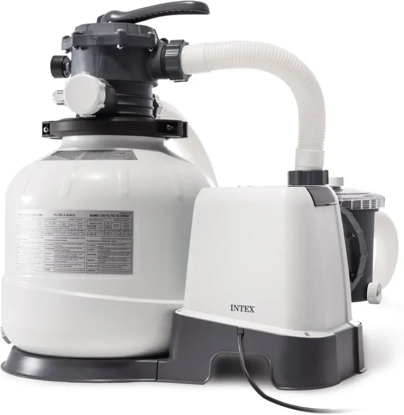 INTEX 2,800 GPH Krystal Clear Sand Filter Pump for Above Ground Pools, Swimming Pool Pump with Automatic Timer - Improved
INTEX 2,800 GPH Krystal Clear Sand Filter Pump for Above Ground Pools, Swimming Pool Pump with Automatic Timer - Improved