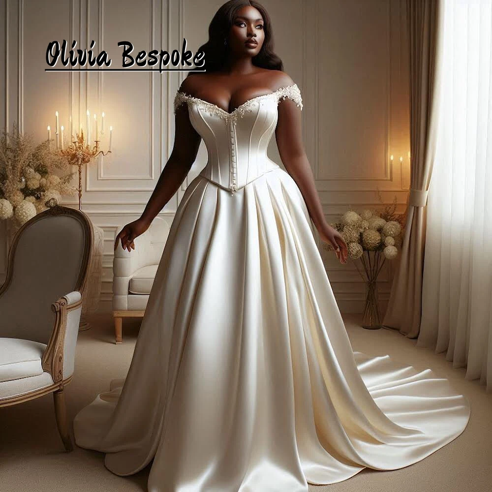 Exquisite Aso Ebi Wedding Gowns For Women 2025 Bride Luxury Beads Crystal Off The Shoulder African Engagement Dress Customized
Exquisite Aso Ebi Wedding Gowns For Women 2025 Bride Luxury Beads Crystal Off The Shoulder African Engagement Dress Customized