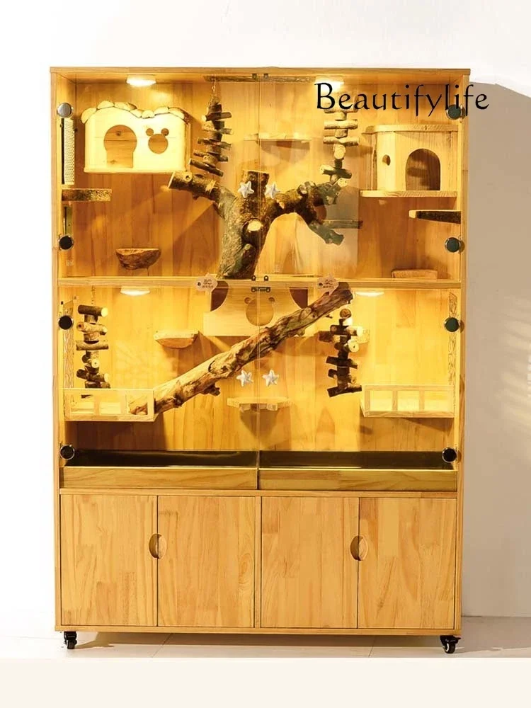 S Simple Villa Cabinet Cage Solid Wood Oversized Luxury House Large Castle with Air Conditioner Pet Cage
S Simple Villa Cabinet Cage Solid Wood Oversized Luxury House Large Castle with Air Conditioner Pet Cage