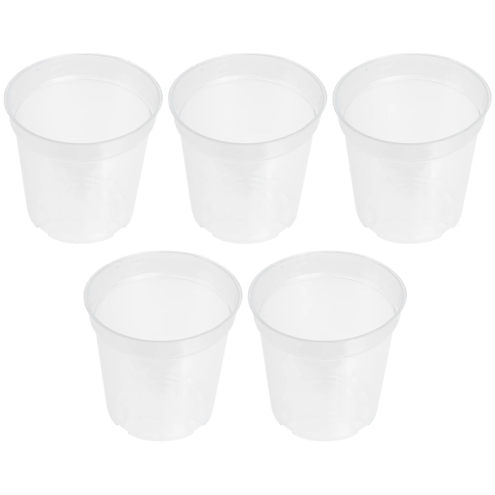 5 Pcs Transparent Flower Pots Durable Prime Plastic Material Nursery Garden Supplies Plant Cups Warm
5 Pcs Transparent Flower Pots Durable Prime Plastic Material Nursery Garden Supplies Plant Cups Warm