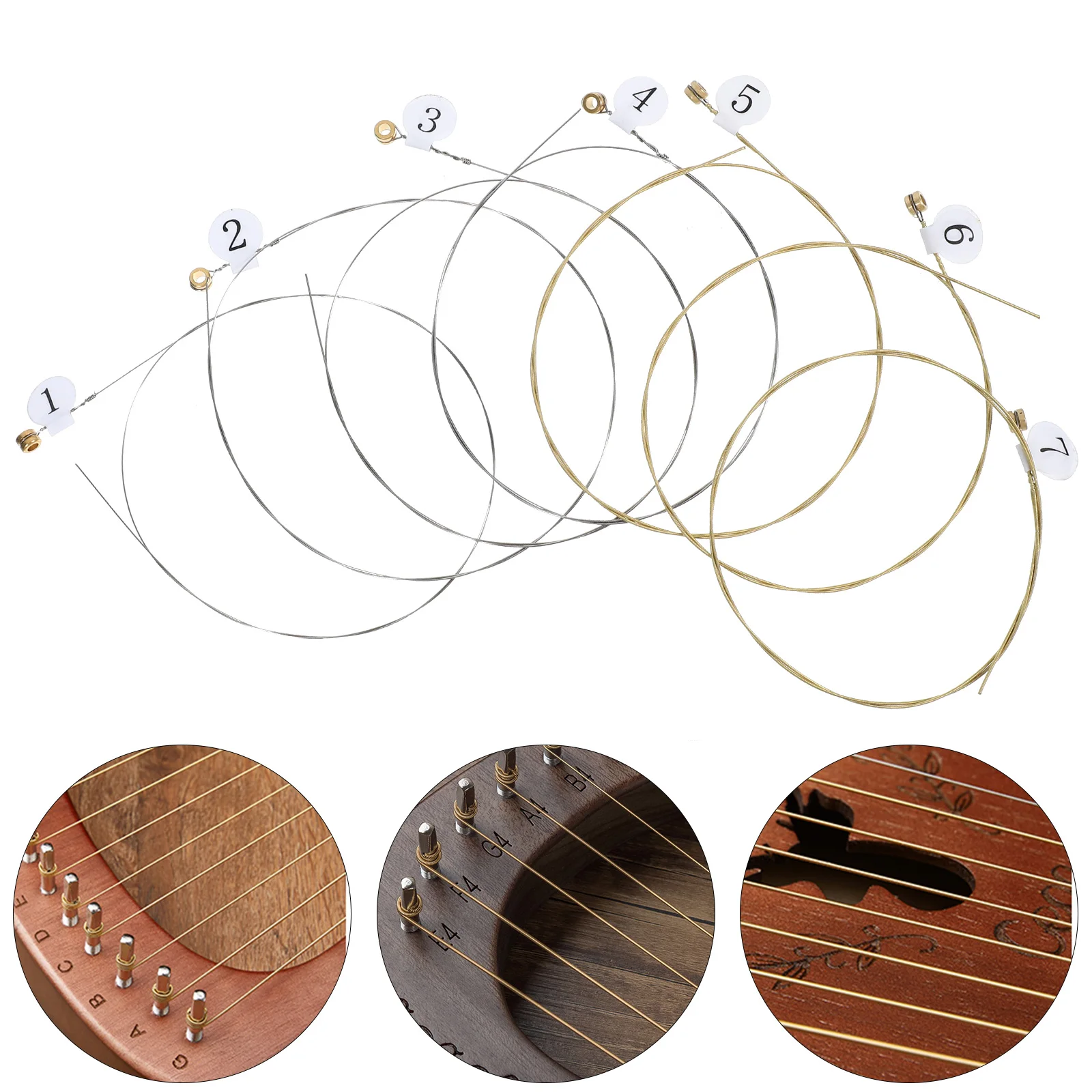 Lyre Metal Material Durable Long Lifespan Easy For 7 Replacement String Set Lyre Harp Spare Strings Metal Replacement
Lyre Metal Material Durable Long Lifespan Easy For 7 Replacement String Set Lyre Harp Spare Strings Metal Replacement