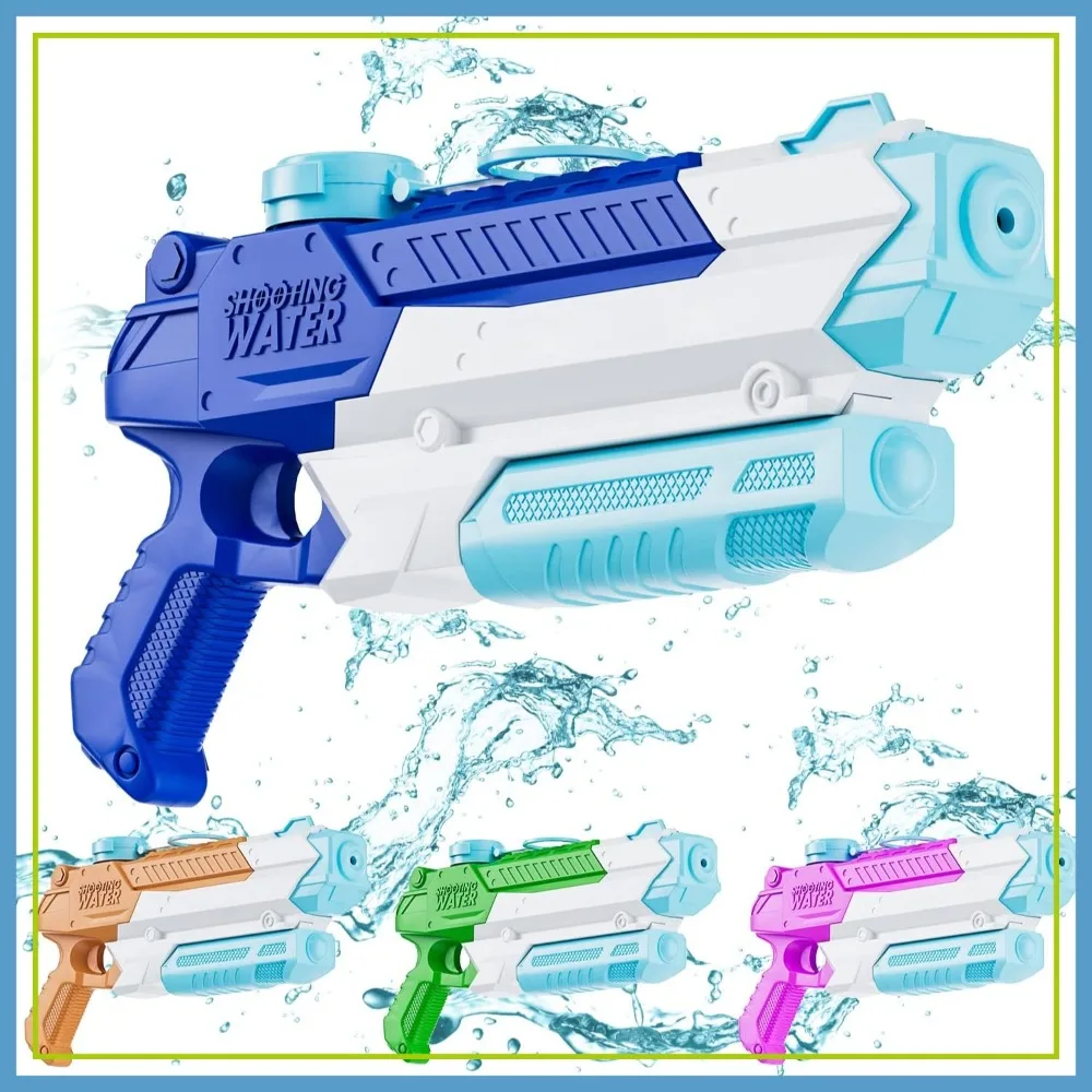 400CC High Capacity Squirt Guns, 4 Pack Long Range Water Guns for Outdoor Pool Beach Fun
400CC High Capacity Squirt Guns, 4 Pack Long Range Water Guns for Outdoor Pool Beach Fun