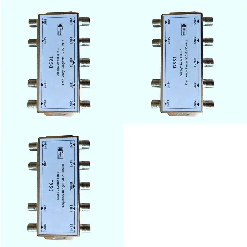 Y43A-3X DS81 8-в-1 Спутниковый сигнальный коммутатор DiSEqC для LNB-приемников (мультикоммутер)
Y43A-3X DS81 8-в-1 Спутниковый сигнальный коммутатор DiSEqC для LNB-приемников (мультикоммутер)