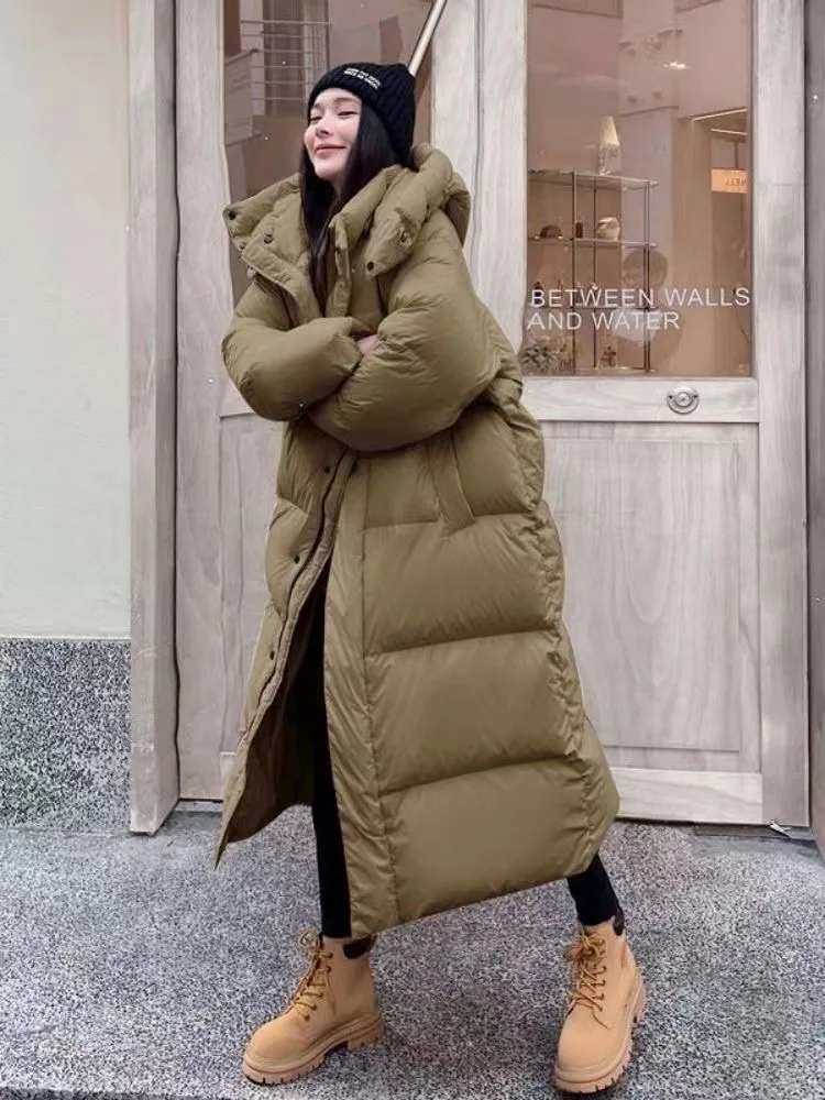 High Street Outerwear NewWomen Parka Long Sleeve Zipper Hooded Parkas Ankle Length Cardigan Loose Spliced Casual Winter Pockets
High Street Outerwear NewWomen Parka Long Sleeve Zipper Hooded Parkas Ankle Length Cardigan Loose Spliced Casual Winter Pockets