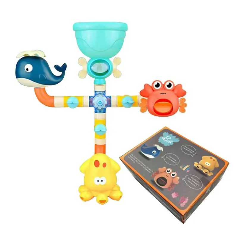 Kids Bath Toys Waterwheel Bathing Toy Water Pipes Building Kit Games Education Bathroom Bathtub Shower Playset For Boys Girls
Kids Bath Toys Waterwheel Bathing Toy Water Pipes Building Kit Games Education Bathroom Bathtub Shower Playset For Boys Girls