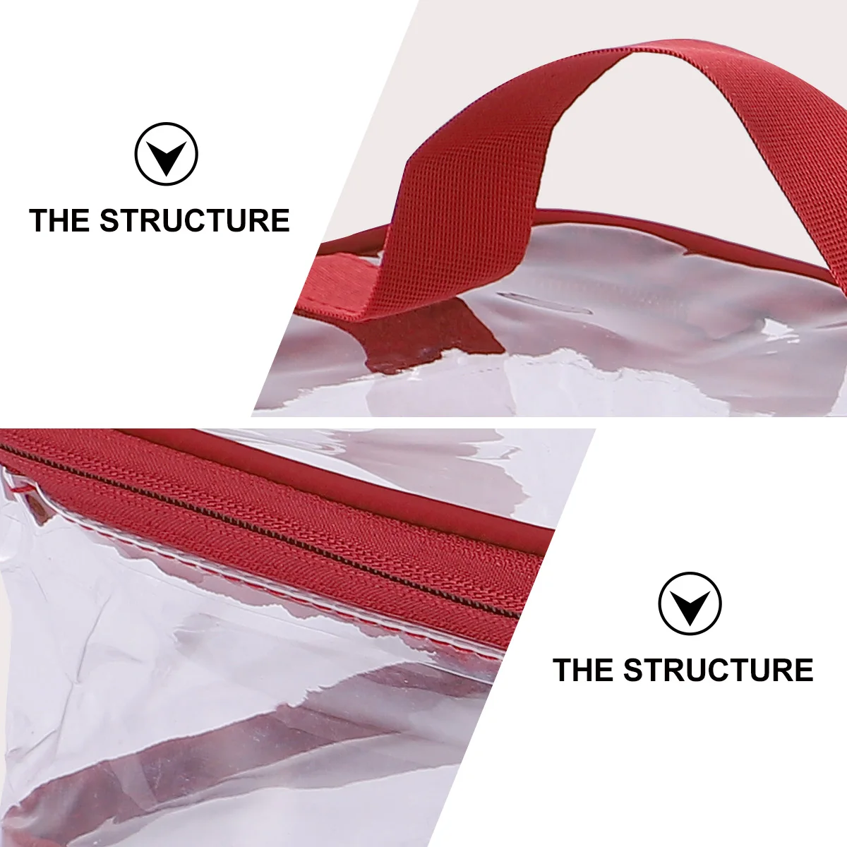 1pc Pvc Makeup Bag Transparent Waterproof Travel Storage Dark Red Organizer Jelly Wash Pouch Bulk Toiletry Case
1pc Pvc Makeup Bag Transparent Waterproof Travel Storage Dark Red Organizer Jelly Wash Pouch Bulk Toiletry Case