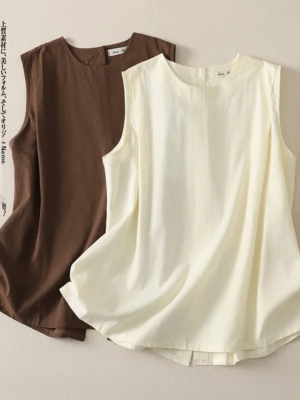 Casual Loose Women's Sleeveless Shirt Large Size Three-Dimensional Feeling Versatile Vest Top Comfortable Breathable Summer Wear
Casual Loose Women's Sleeveless Shirt Large Size Three-Dimensional Feeling Versatile Vest Top Comfortable Breathable Summer Wear