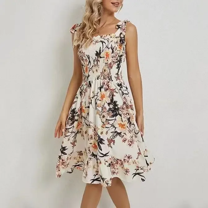 Sexy Women Sleeveless Halter Strappy Printed Dress Going Out Elegant Party Cocktail Mini Dress
Sexy Women Sleeveless Halter Strappy Printed Dress Going Out Elegant Party Cocktail Mini Dress