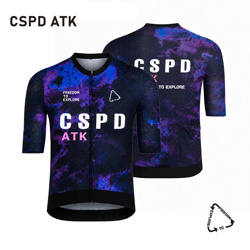 CSPD ATK Men's Bicycle Sports Shirt Summer Slim fit Sunscreen Cycling Short sleeved Top Professional Team Cycling Jersey
CSPD ATK Men's Bicycle Sports Shirt Summer Slim fit Sunscreen Cycling Short sleeved Top Professional Team Cycling Jersey