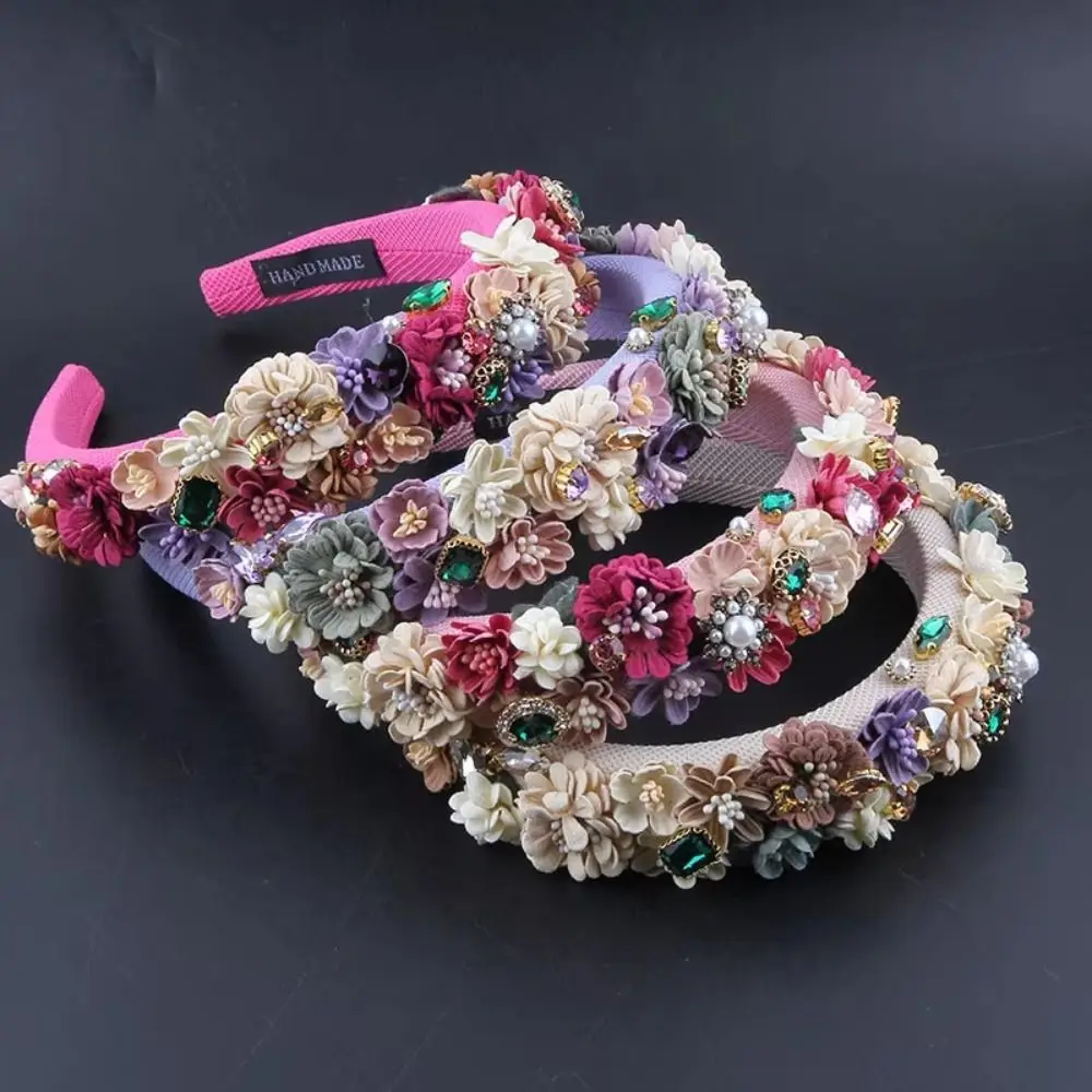 Baroque Style Sponge Dried Flower Headband Rhinestone Wedding Headwear Flower Hair Band Lightweight Handmade
Baroque Style Sponge Dried Flower Headband Rhinestone Wedding Headwear Flower Hair Band Lightweight Handmade
