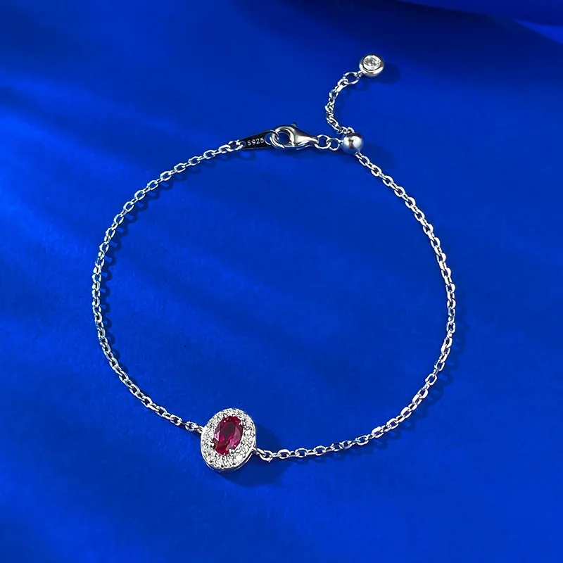 S925 silver bracelet oval pigeon egg zircon light luxury exquisite commuting versatile bracelet with adjustable length
S925 silver bracelet oval pigeon egg zircon light luxury exquisite commuting versatile bracelet with adjustable length