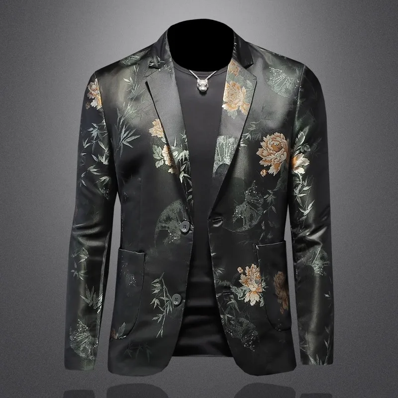 Autumn New Stylish Men's High-End Casual Business Slim Fit Embossed Gold Stamping Jacquard Print Suit Jacket
Autumn New Stylish Men's High-End Casual Business Slim Fit Embossed Gold Stamping Jacquard Print Suit Jacket