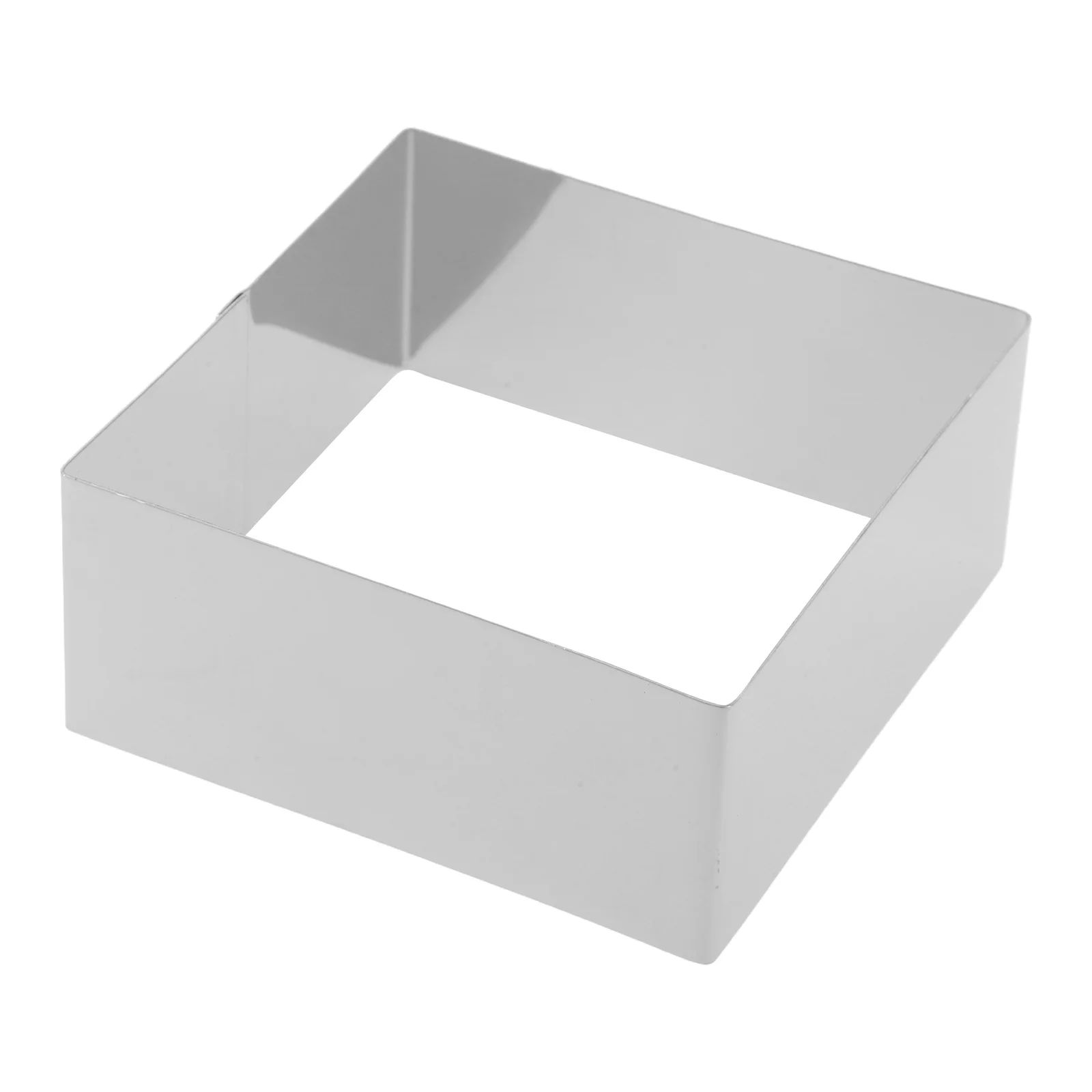 Stainless Steel Cake Ring Mousse Cutter Baking Tool Square Dessert Mold Cookie Pastry Oven Tray Silver Reusable For Diy
Stainless Steel Cake Ring Mousse Cutter Baking Tool Square Dessert Mold Cookie Pastry Oven Tray Silver Reusable For Diy