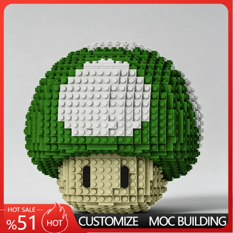 NEW Cute Cartoon Red MOC Mushroom Custom Building Blocks Model DIY Educational Toy funs Birthday Festival Home Decoration Gifts
NEW Cute Cartoon Red MOC Mushroom Custom Building Blocks Model DIY Educational Toy funs Birthday Festival Home Decoration Gifts