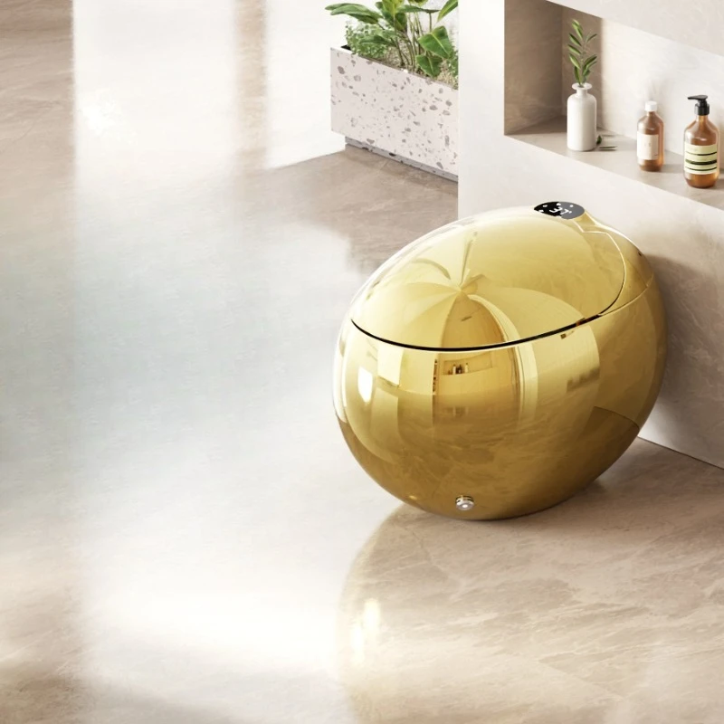 Gold-plated luxury hotel clubhouse egg-shaped smart toilet automatic toilet villa 70097Max
Gold-plated luxury hotel clubhouse egg-shaped smart toilet automatic toilet villa 70097Max