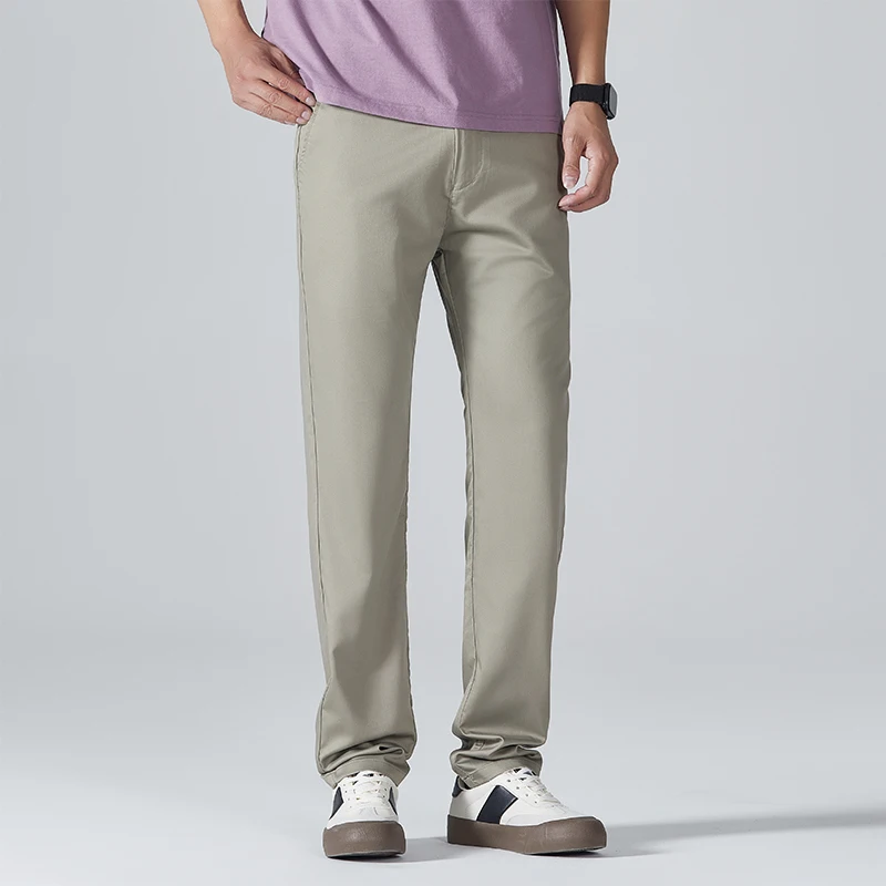Breathable Business Casual Pants Men's high-quality light luxury silk comfortable classic slim fit flat comfortable pants
Breathable Business Casual Pants Men's high-quality light luxury silk comfortable classic slim fit flat comfortable pants